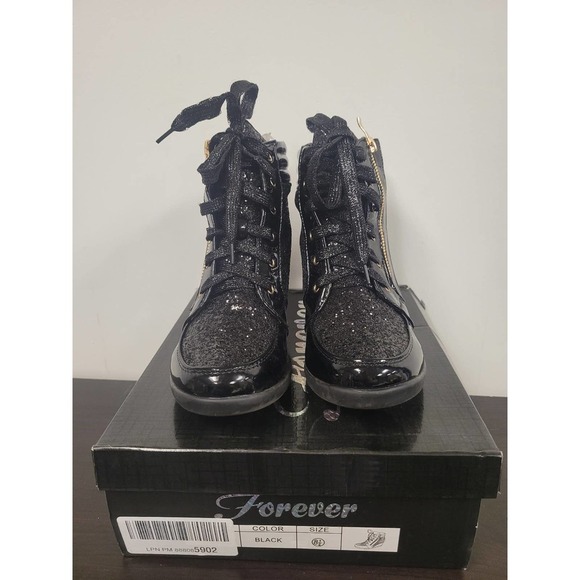 Black sparkly boots 8.5 - Picture 6 of 8